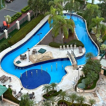 Flat Com Vista Panoramica -15- Na Barra Da Tijuca - Estacionamento Gratuito - Frigobar - Ar Condicionado - Piscina - Academia - Balsa Para Praia Gratis - Varanda - Vista Parcial Mar E Lagoa Rio de Janeiro Exteriör bild