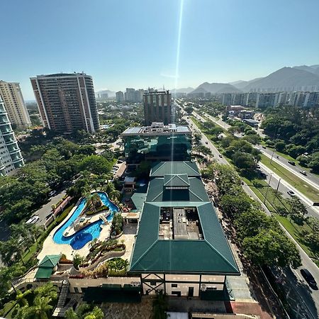 Flat Com Vista Panoramica -15- Na Barra Da Tijuca - Estacionamento Gratuito - Frigobar - Ar Condicionado - Piscina - Academia - Balsa Para Praia Gratis - Varanda - Vista Parcial Mar E Lagoa Rio de Janeiro Exteriör bild