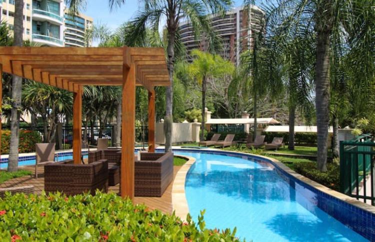 Flat Com Vista Panoramica -15- Na Barra Da Tijuca - Estacionamento Gratuito - Frigobar - Ar Condicionado - Piscina - Academia - Balsa Para Praia Gratis - Varanda - Vista Parcial Mar E Lagoa Rio de Janeiro Exteriör bild