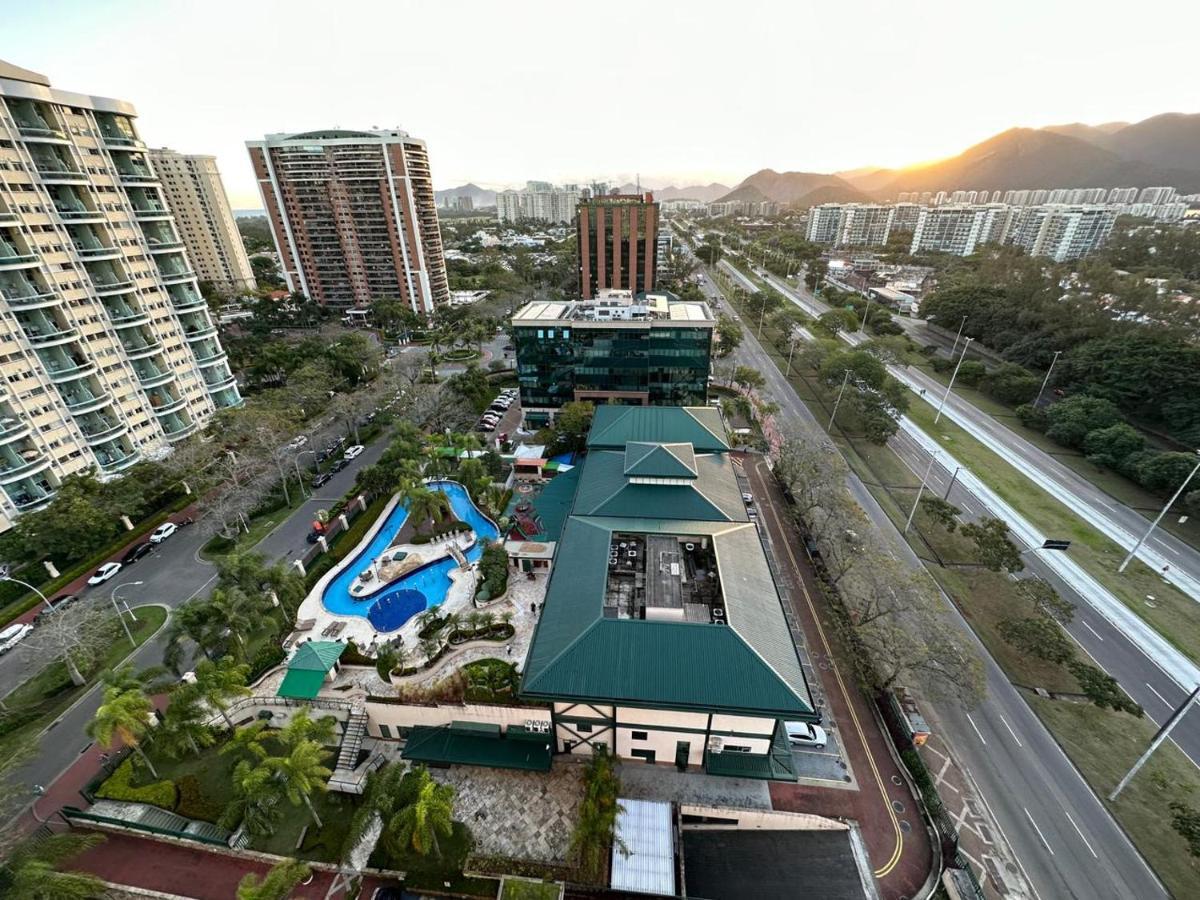 Flat Com Vista Panoramica -15- Na Barra Da Tijuca - Estacionamento Gratuito - Frigobar - Ar Condicionado - Piscina - Academia - Balsa Para Praia Gratis - Varanda - Vista Parcial Mar E Lagoa Rio de Janeiro Exteriör bild