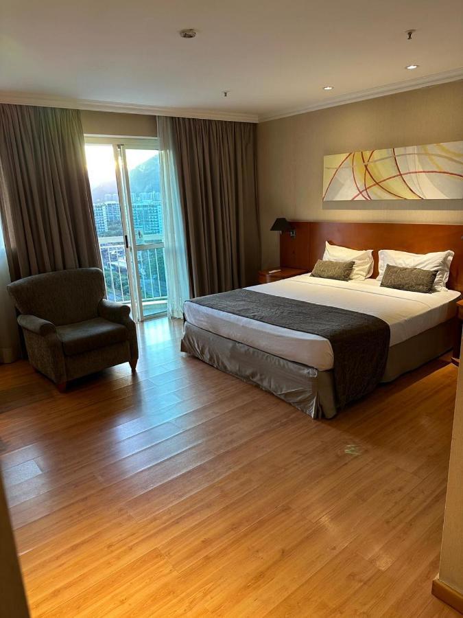 Flat Com Vista Panoramica -15- Na Barra Da Tijuca - Estacionamento Gratuito - Frigobar - Ar Condicionado - Piscina - Academia - Balsa Para Praia Gratis - Varanda - Vista Parcial Mar E Lagoa Rio de Janeiro Exteriör bild