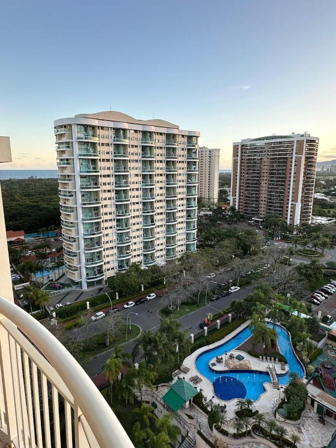 Flat Com Vista Panoramica -15- Na Barra Da Tijuca - Estacionamento Gratuito - Frigobar - Ar Condicionado - Piscina - Academia - Balsa Para Praia Gratis - Varanda - Vista Parcial Mar E Lagoa Rio de Janeiro Exteriör bild